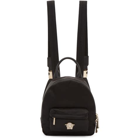Versace Black Mini Backpack