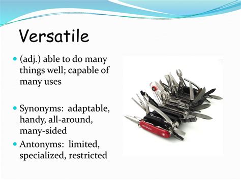 versatile meaning with example