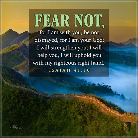verses about fear not