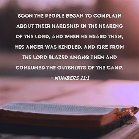 verses about the israelites complaining