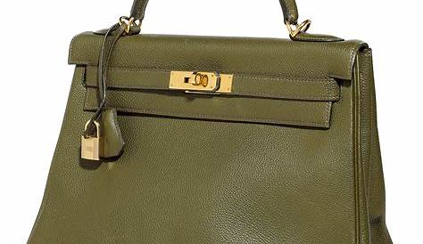 Vert Olive Hermes Birkin Bag In Green Togo Leather, 35 Cm