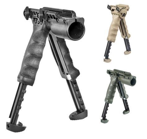 Vertical Grip With Integrated Bipod