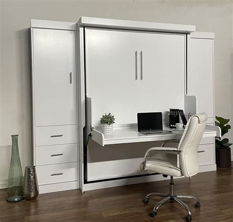 Vertical Murphy Bed With Desk