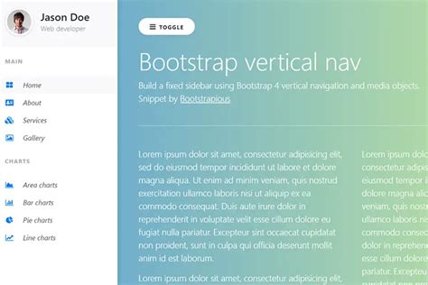 vertical navbar bootstrap 5.3