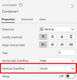 Vertical Scroll Overflow