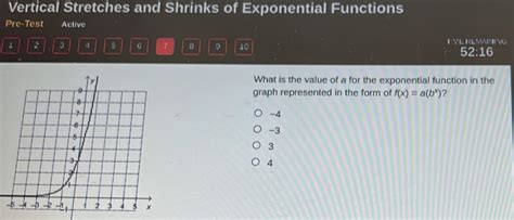 vertical stretches and shrinks of exponential functions assignment