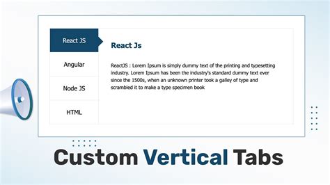 Vertical Tabs Example