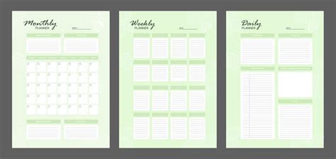 Vertical Weekly Monthly Planner