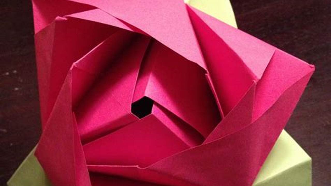 Very Hard Origami Rose: A Work of Patience and Precision