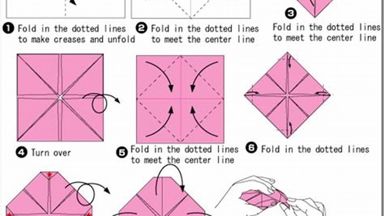 Very Simple Step by Step Easy Beginner Origami Flower