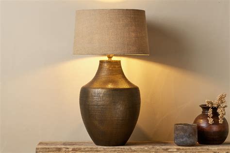 Crackled Glass Teardrop Large Table Lamps (Set of 2)