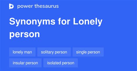 very lonely synonyms