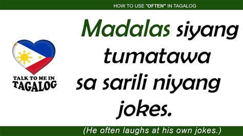very often meaning in tagalog with example