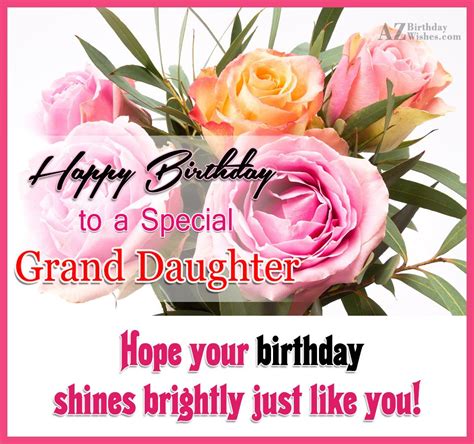 very special granddaughter birthday wishes for facebook