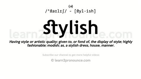 very stylish meaning