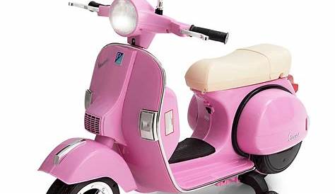 Huffy 6V Vespa Ride-On Electric Scooter for Kids, Pink - Walmart.com