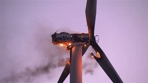 vestas wind turbine fire