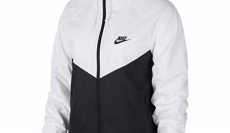 Veste Nike Sportswear Windrunner blanc / noir femme Noir