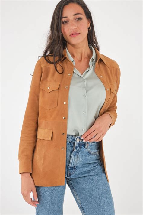 Veste daim camel pour homme, et Mario Audric Cesare Nori, depuis 1955