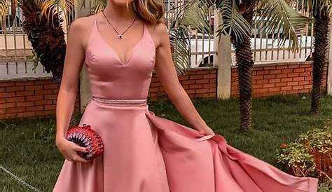Vestido longo, vestido de madrinha, vestido rosa | Vestidos, Vestido