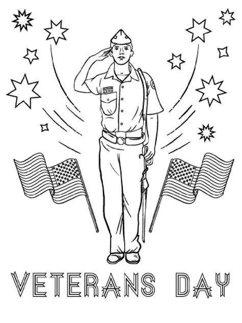 American Flag Coloring Page (Independence Day)
