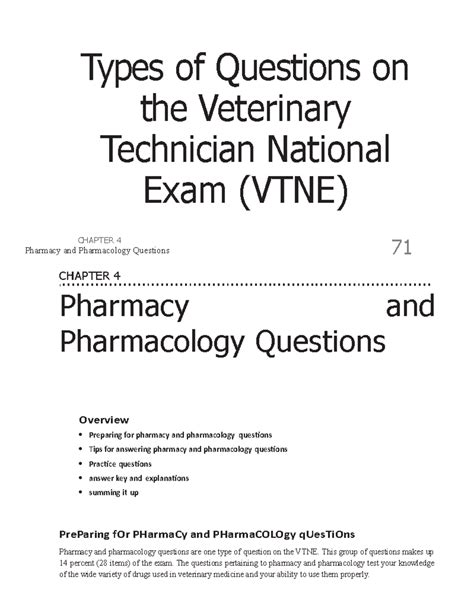 Veterinary School Questions