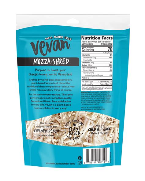 vevan cheese ingredients