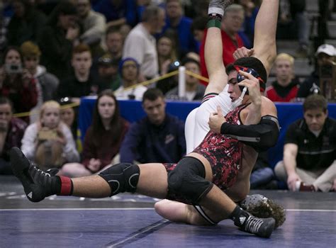 Scenes from the Class 2 title bouts at the VHSL state wrestling
