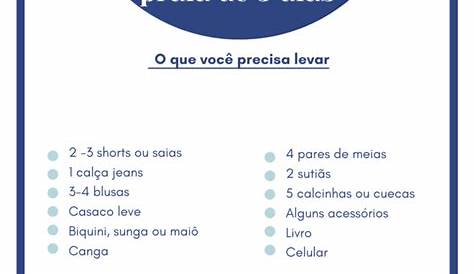 checklist | Checklist de viagem, Malas de viagem, Organização de viagem