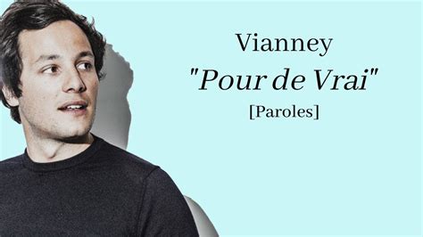 vianney chanson pour de vrai