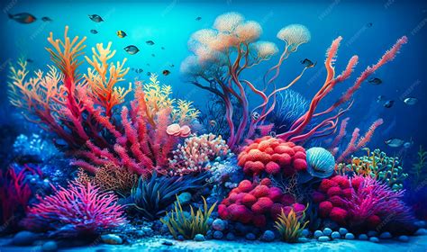 vibrant coral reef
