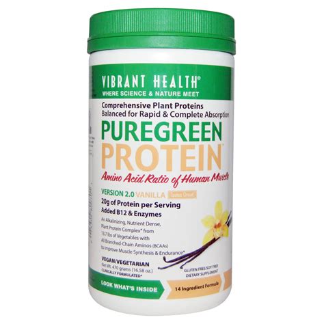 vibrant health puregreen protein powder