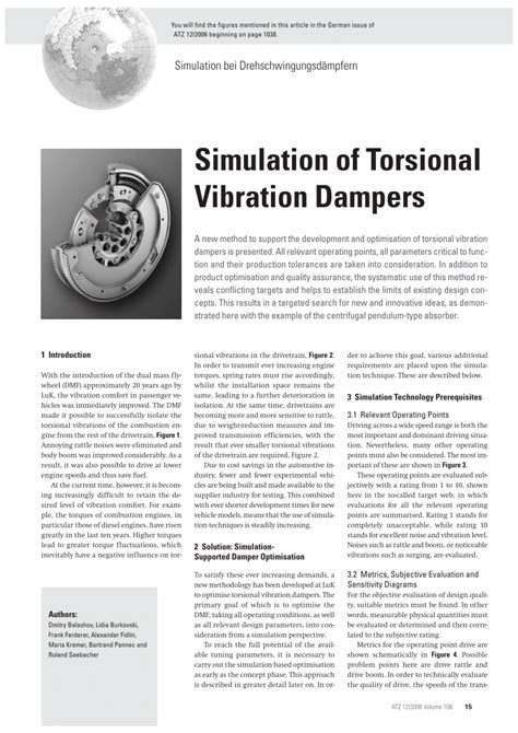 Vibration Damper Failure