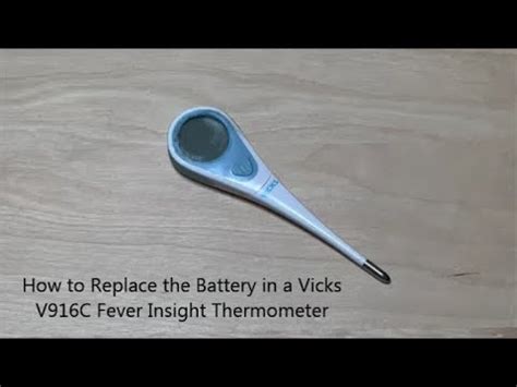 Vicks Thermometer Dead Battery