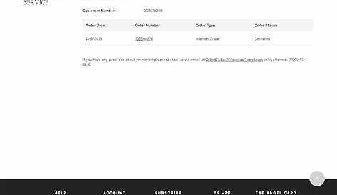 Victoria’s Secret’s Mobile Receipt / Order Confirmation – 295 of 474