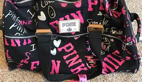 Victoria’s Secret Pink Sport Duffle Bag | Black duffle bag, Pink duffle