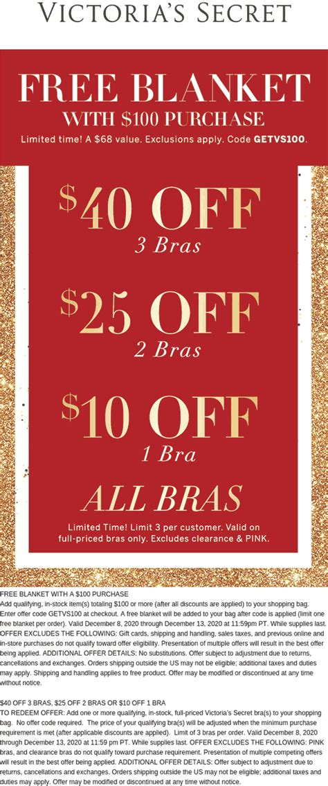 victoria's secret coupons in store