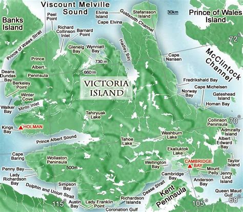 Victoria Island (Cambridge Bay, Nunavut, Arctic Canada) cruise port
