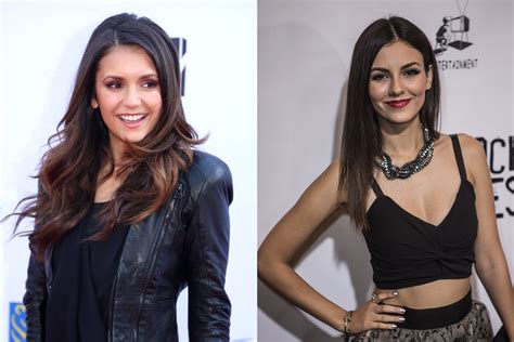 victoria justice and nina dobrev side by side