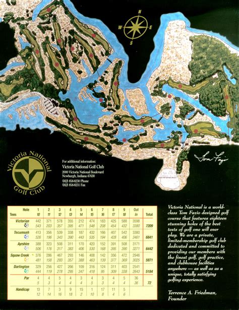 victoria national golf club course map