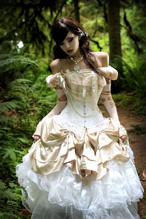 Bridal Wedding Victorian Civil War Steampunk Gown Dress Etsy