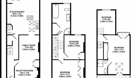 Victorian terrace with loft and and back extension. Floor