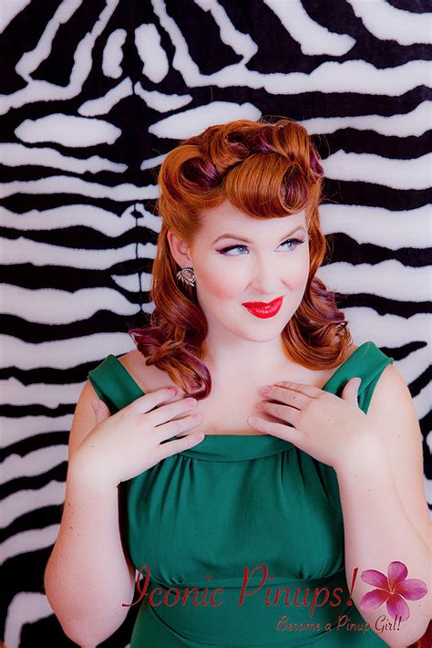Vintage-Inspired Victory Rolls christmas updos for medium length hair