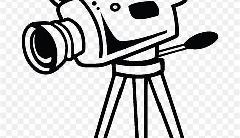 Video Camera Clipart Black And White Clip Art Png Movie Symbol