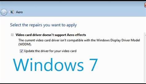 Video Card Driver Doesnt Support Aero Effects Windows 7 INTEGRATED VIA/S3G UNICHROME PRO INTEGRATED DRIVER DOWNLOAD