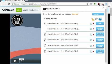Mejor Free YouTube Video Downloader extensión de Chrome