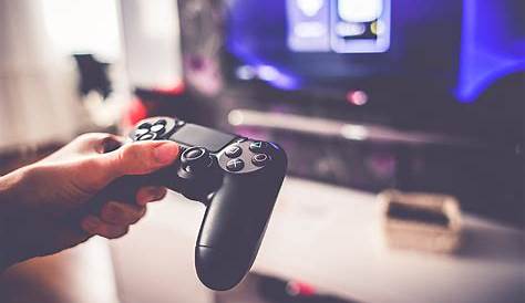 Video Games Stock Images Close Up Of Boys Playing Online Together At