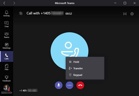 Video Call Button on Teams
