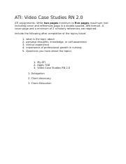 Video Case Studies Rn Priority Setting