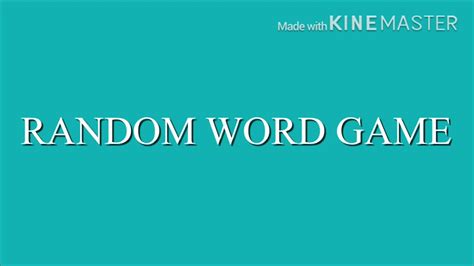 video chat random word game